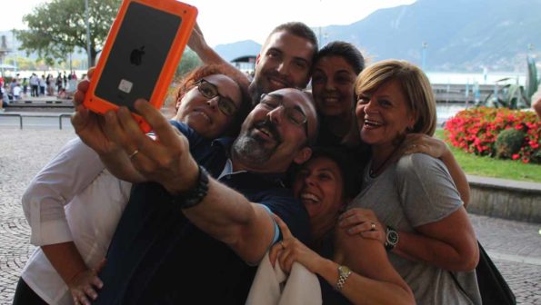 City Game Team selfie conquering il Lago di Iseo